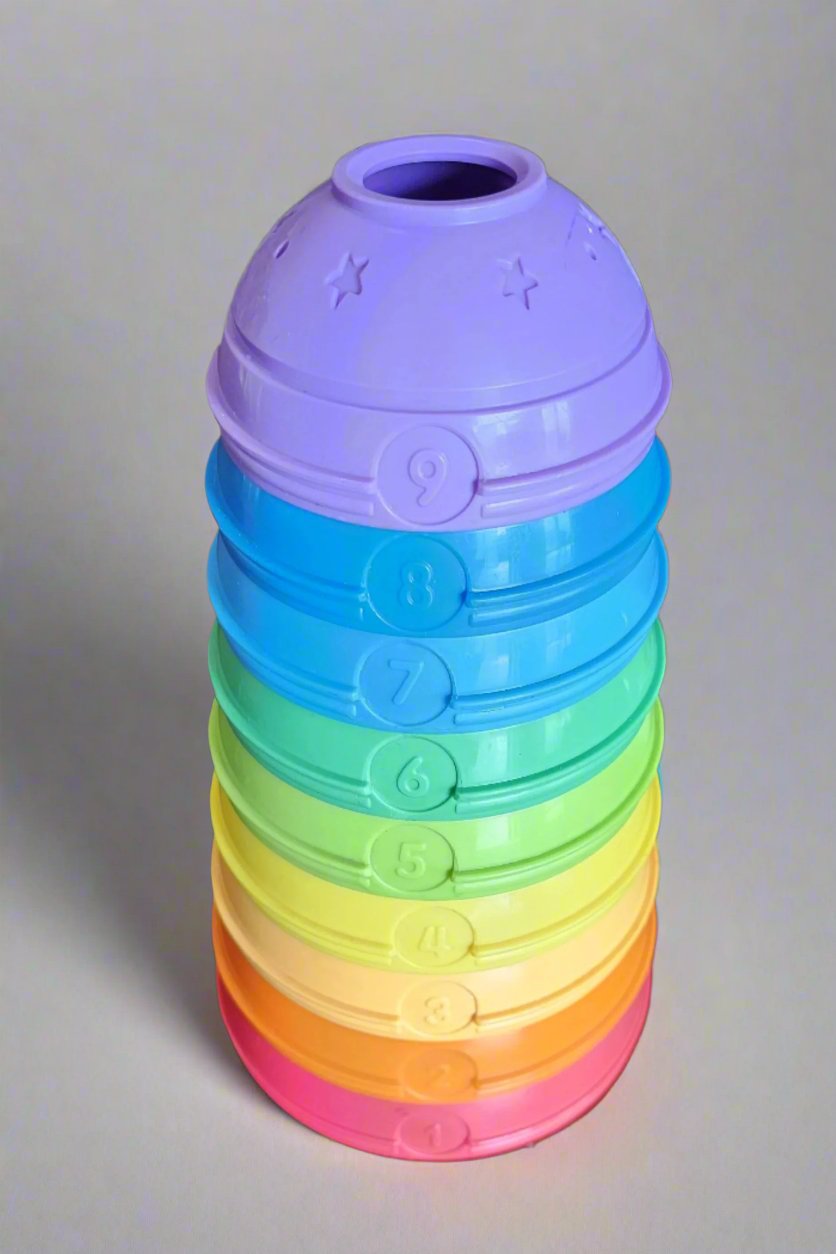 Fisher Price: 9 Piece Stack n Roll Cups