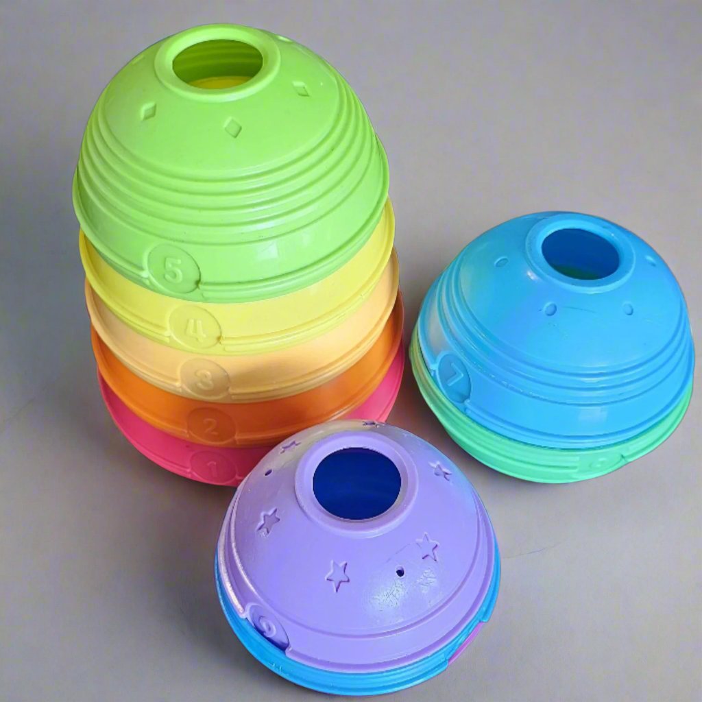 Fisher Price: 9 Piece Stack n Roll Cups