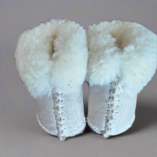 UK6 - Sheepskin wool slippers - NEW!