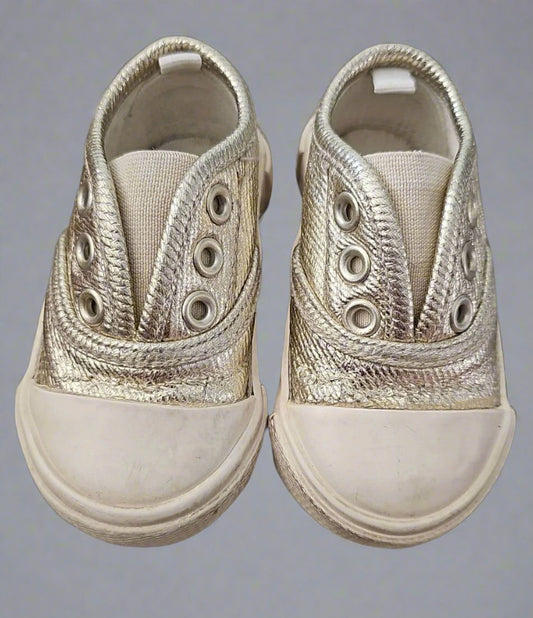 3-6 Months Cotton On Gold Sneackers