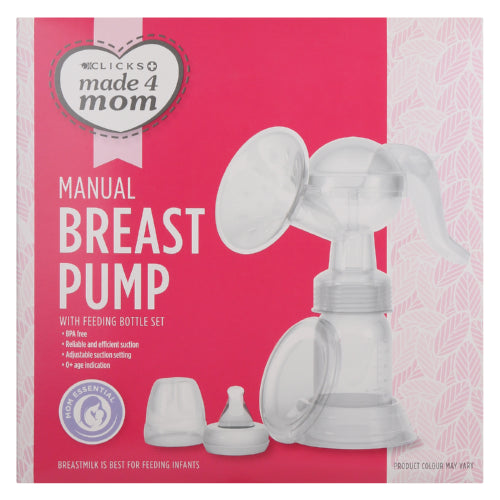 Clicks Made 4 Mom Comfort Manual Breast Pump