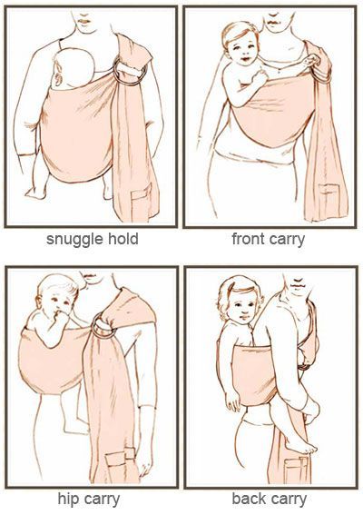 ByTeiBaby Ring Sling Baby Carrier