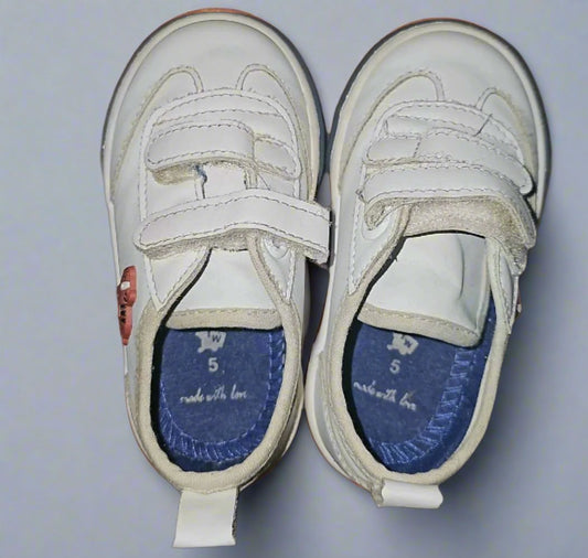 Size 5 Boys Woolworths White Toddler Sneakers